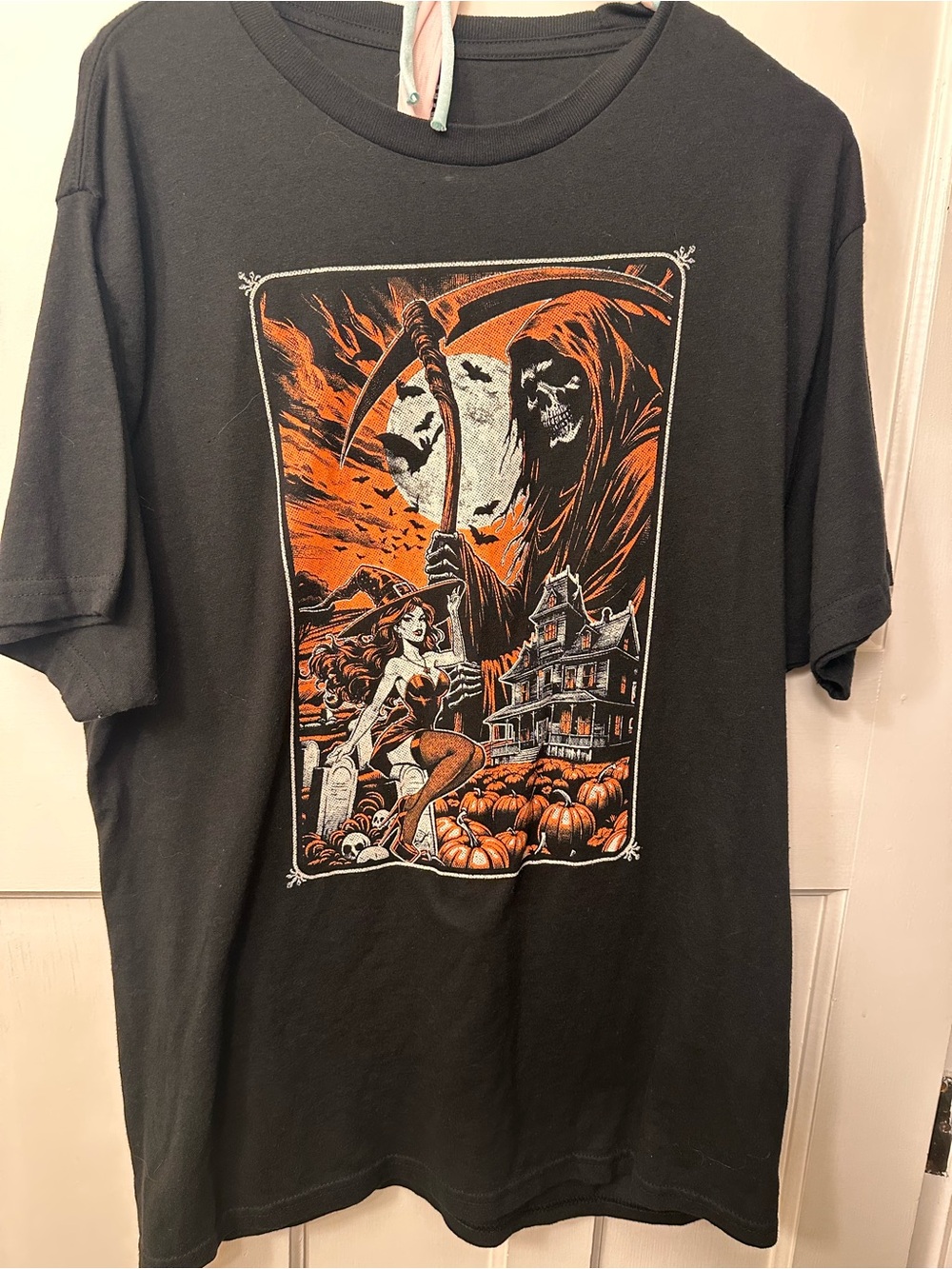 Halloween Men’s XL Pin Up Witch Tee